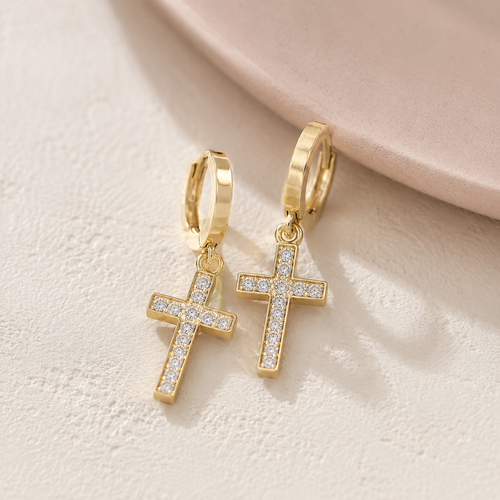 Bold Faith Cross Earrings 💫