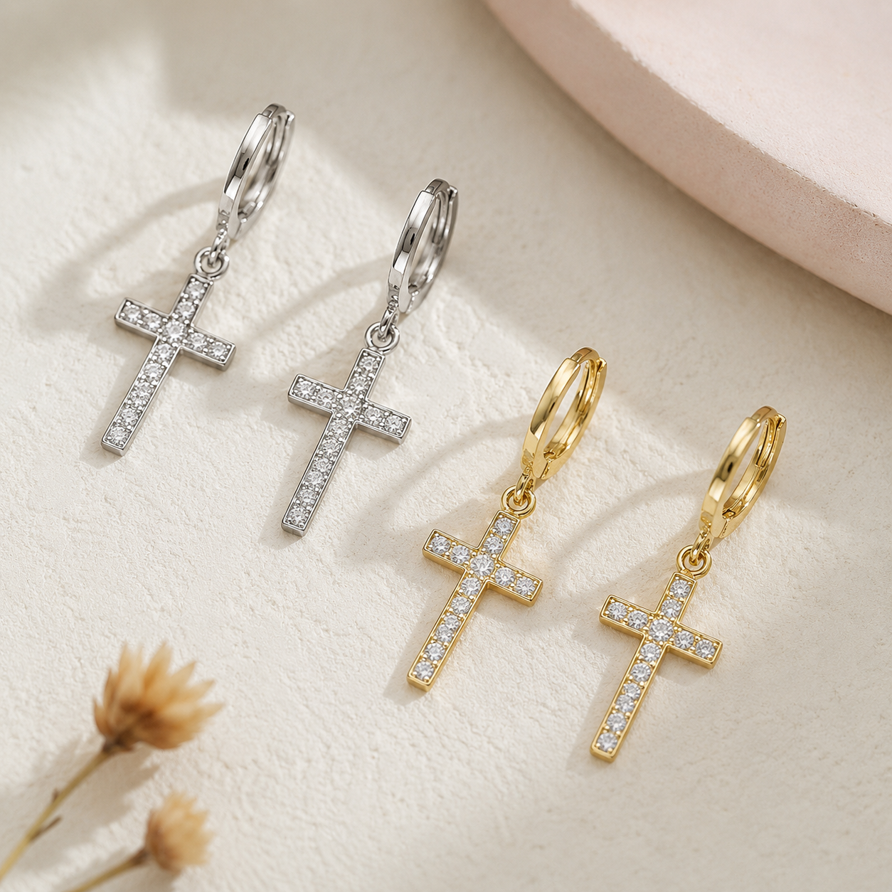 Bold Faith Cross Earrings 💫